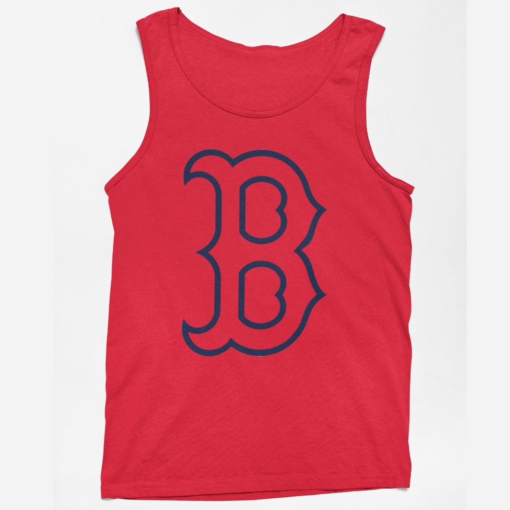 NEW Boston Red Sox B Logo Tank Top RED